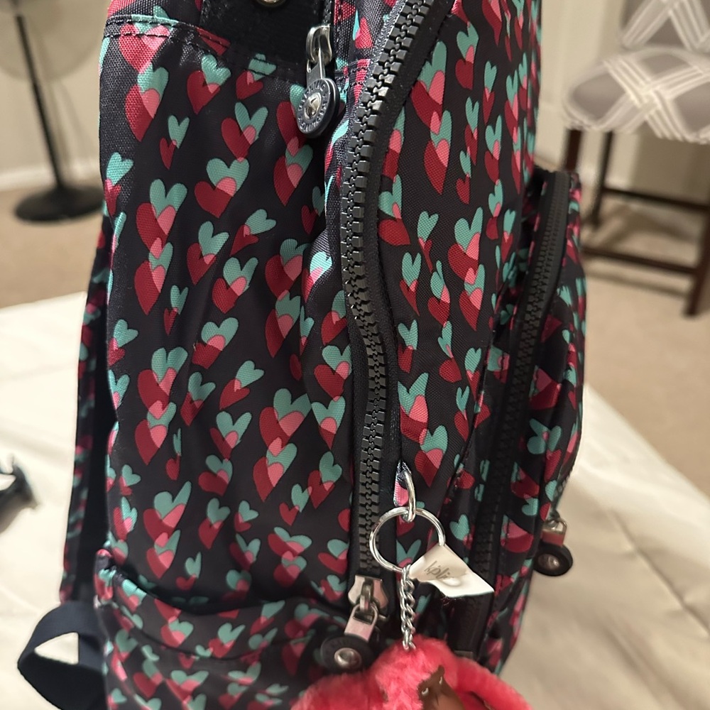 Kipling Heart Patterned Backpack - Picture 3 of 6